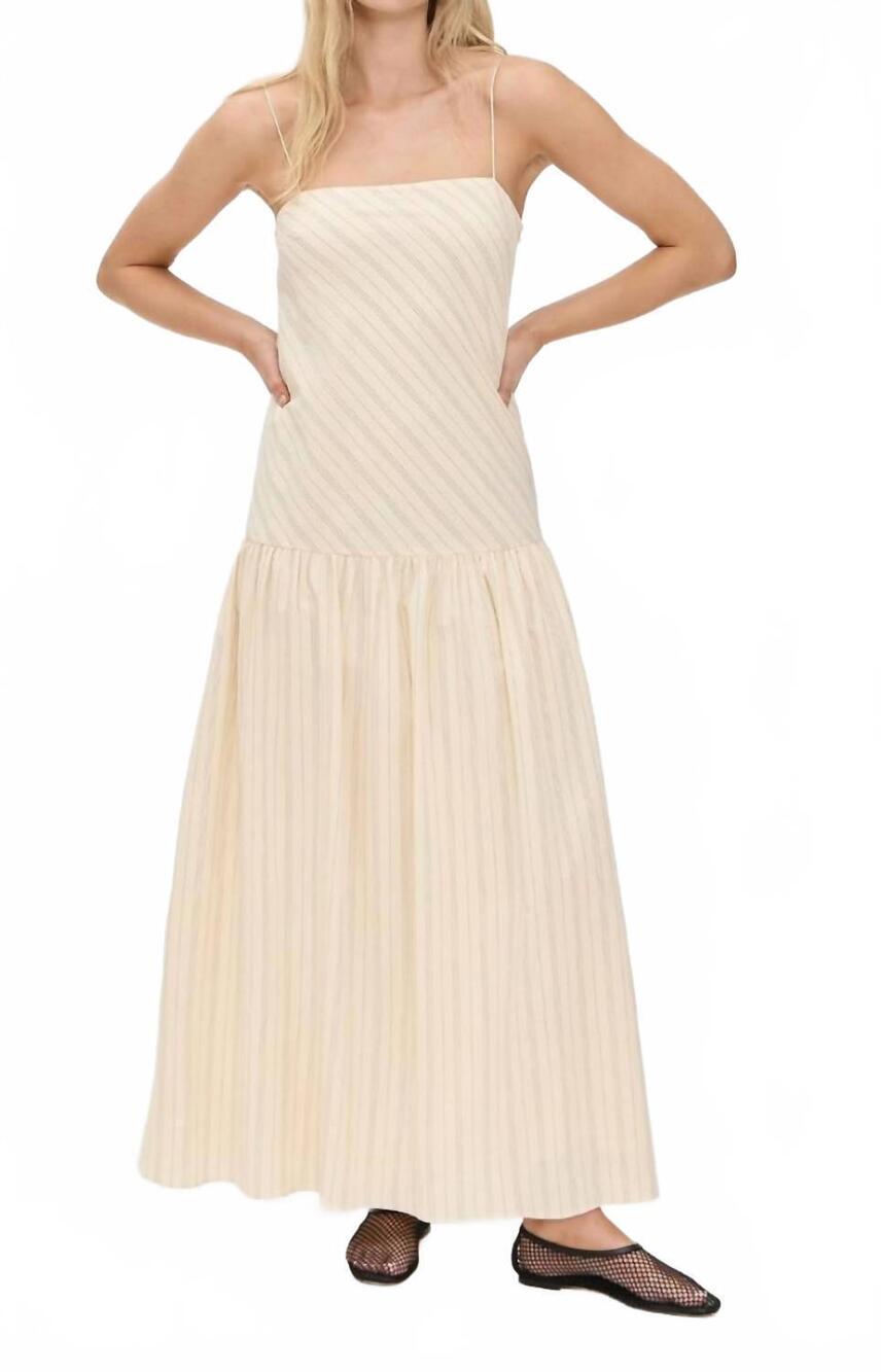 NEW BEC + BRIDGE peyson maxi dress in creme